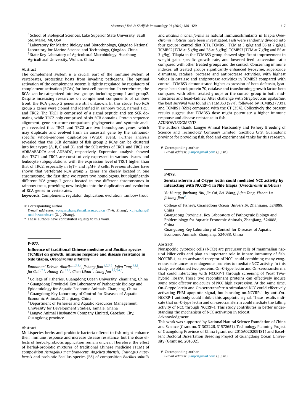 Oreochromis Niloticus) of RCA Genes in Vertebrates