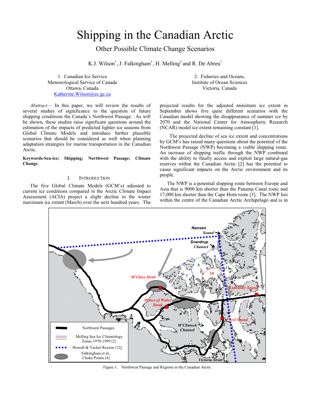 Shipping in the Canadian Arctic Other Possible Climate Change Scenarios