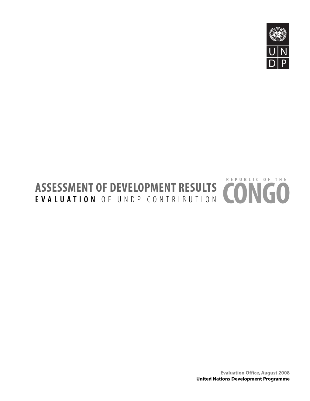 Republic of Congo’, Special Report, April 2002