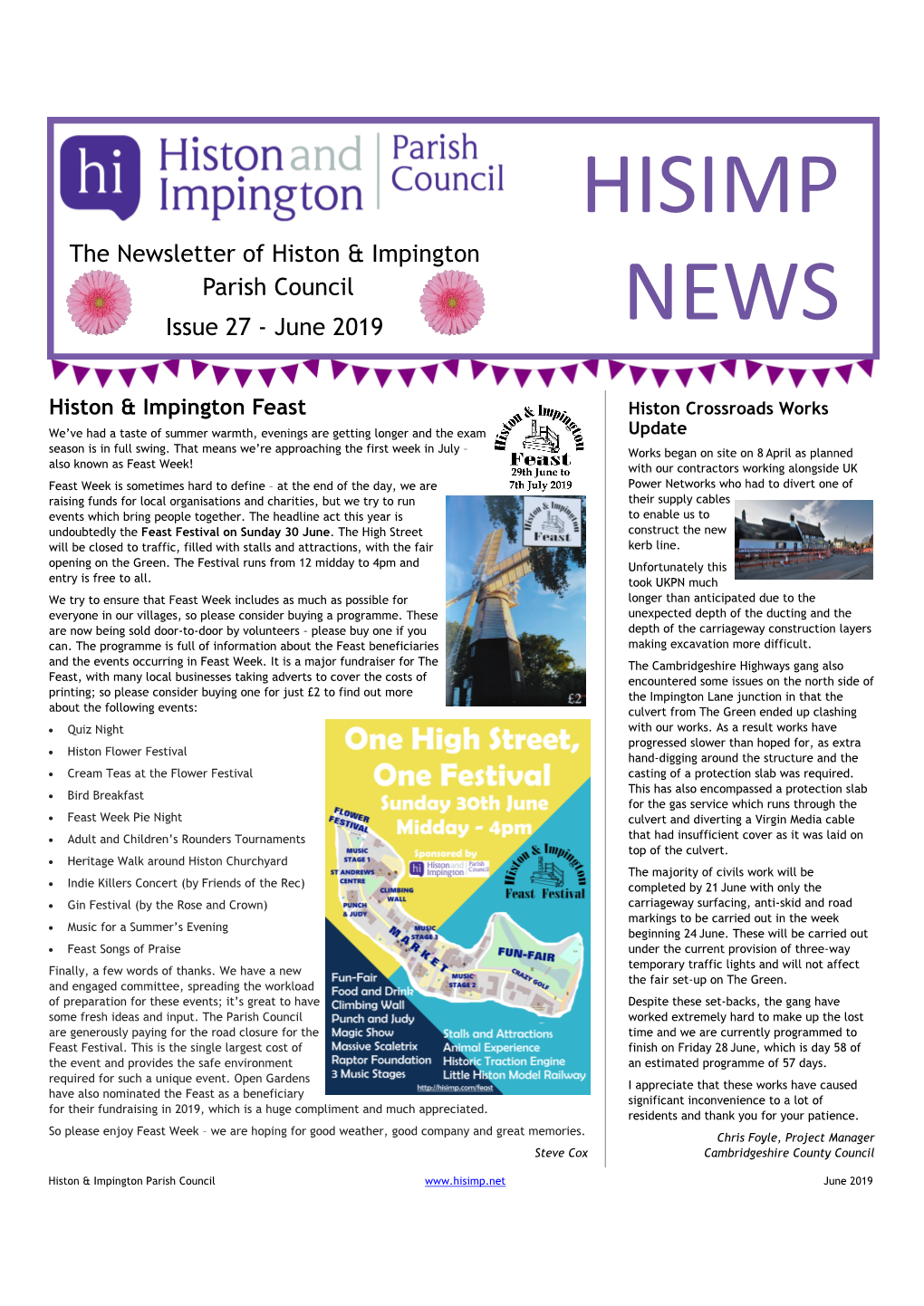 The Newsletter of Histon & Impington Parish Council Issue 27