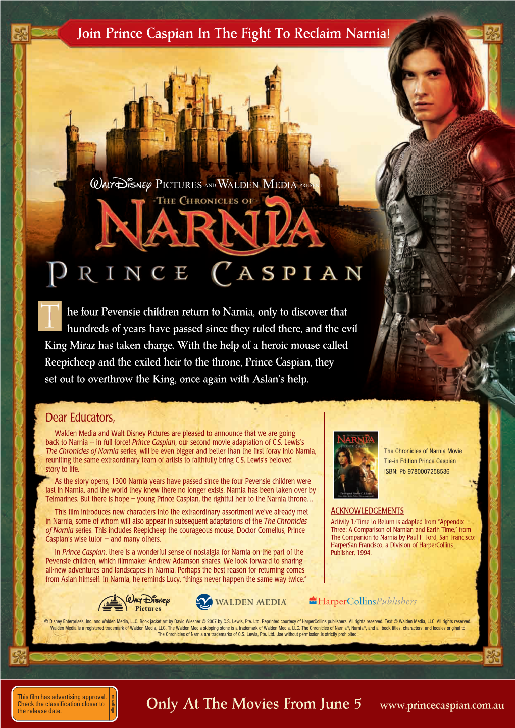 Join Prince Caspian in the Fight to Reclaim Narnia!