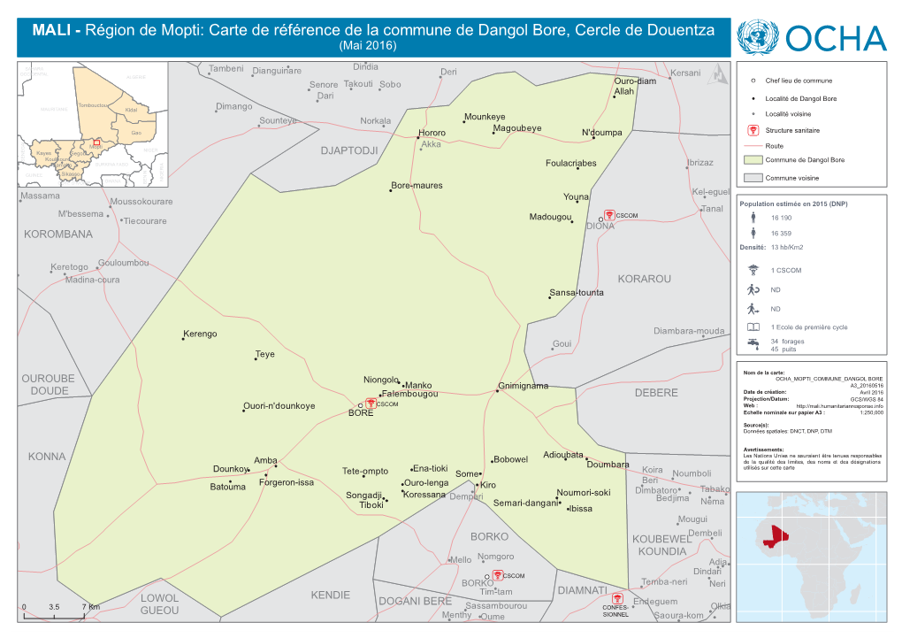 Ocha Mopti Commune Da