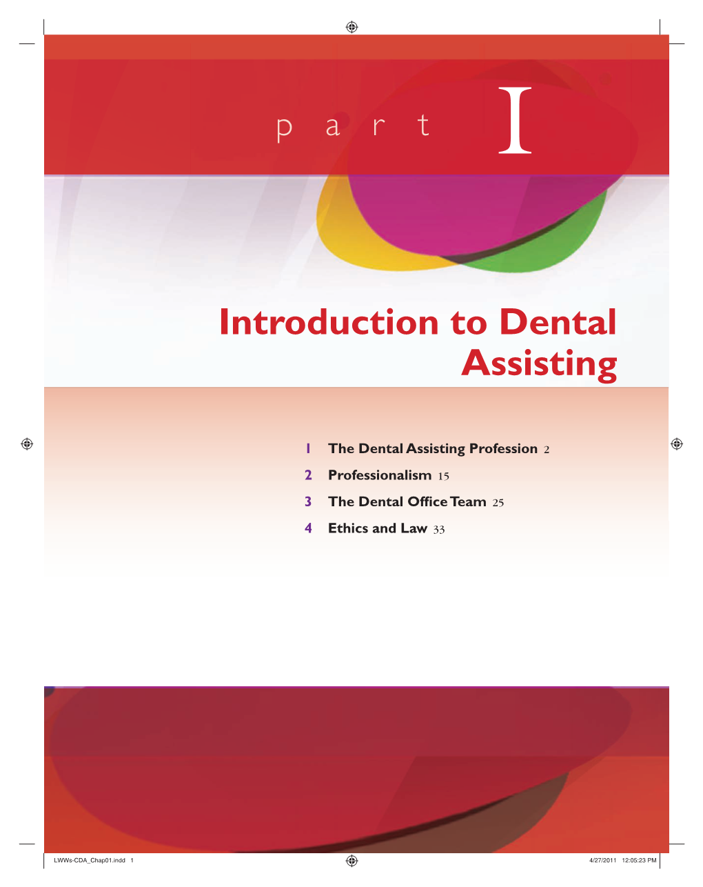 Lwws-CDA Chap01.Indd 1 4/27/2011 12:05:23 PM