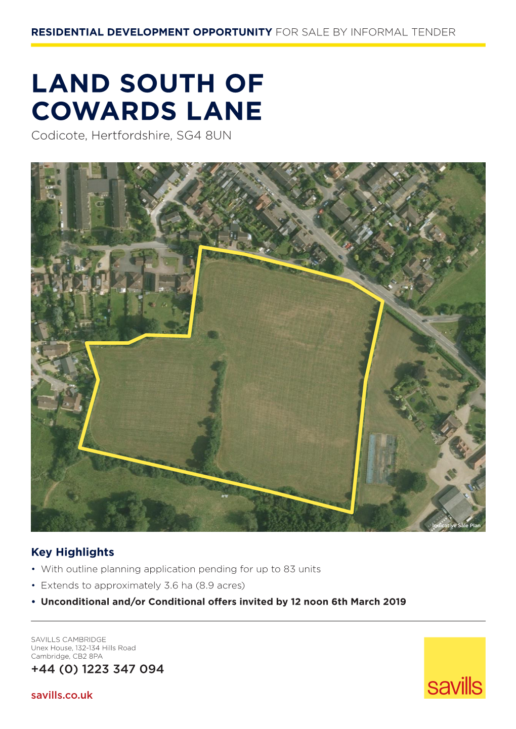 LAND SOUTH of COWARDS LANE Codicote, Hertfordshire, SG4 8UN