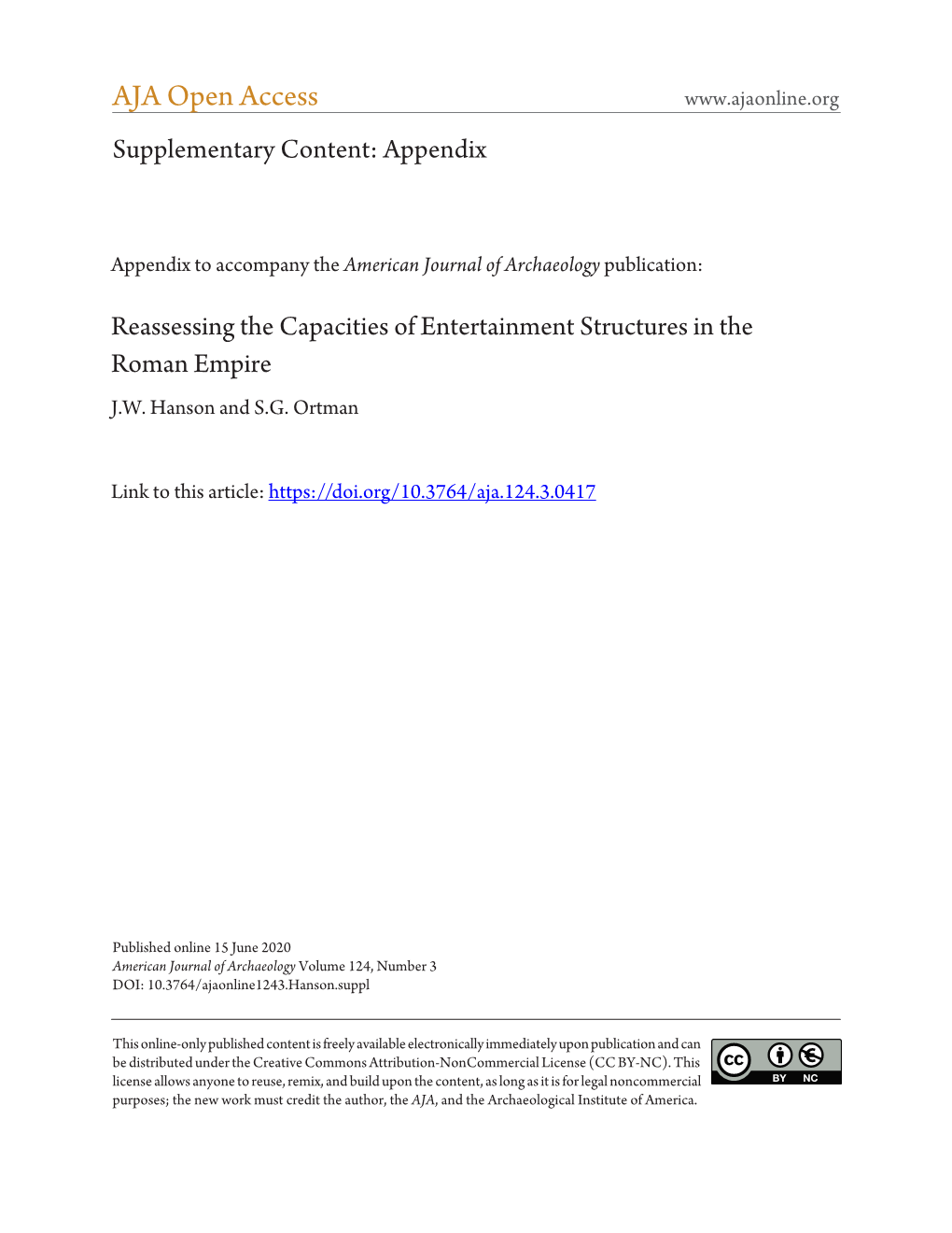 Online Supplementary Content: Reassessing the Capacities Of