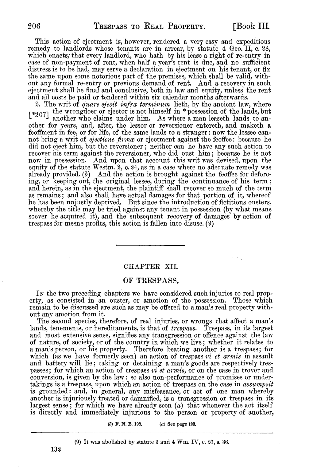 [Book III This Action of Ejectment Is, However, Rendered a Very Easy and Expeditious Remedy to Landlords Whose Tenants Are in Arrear, by Statute 4 Geo