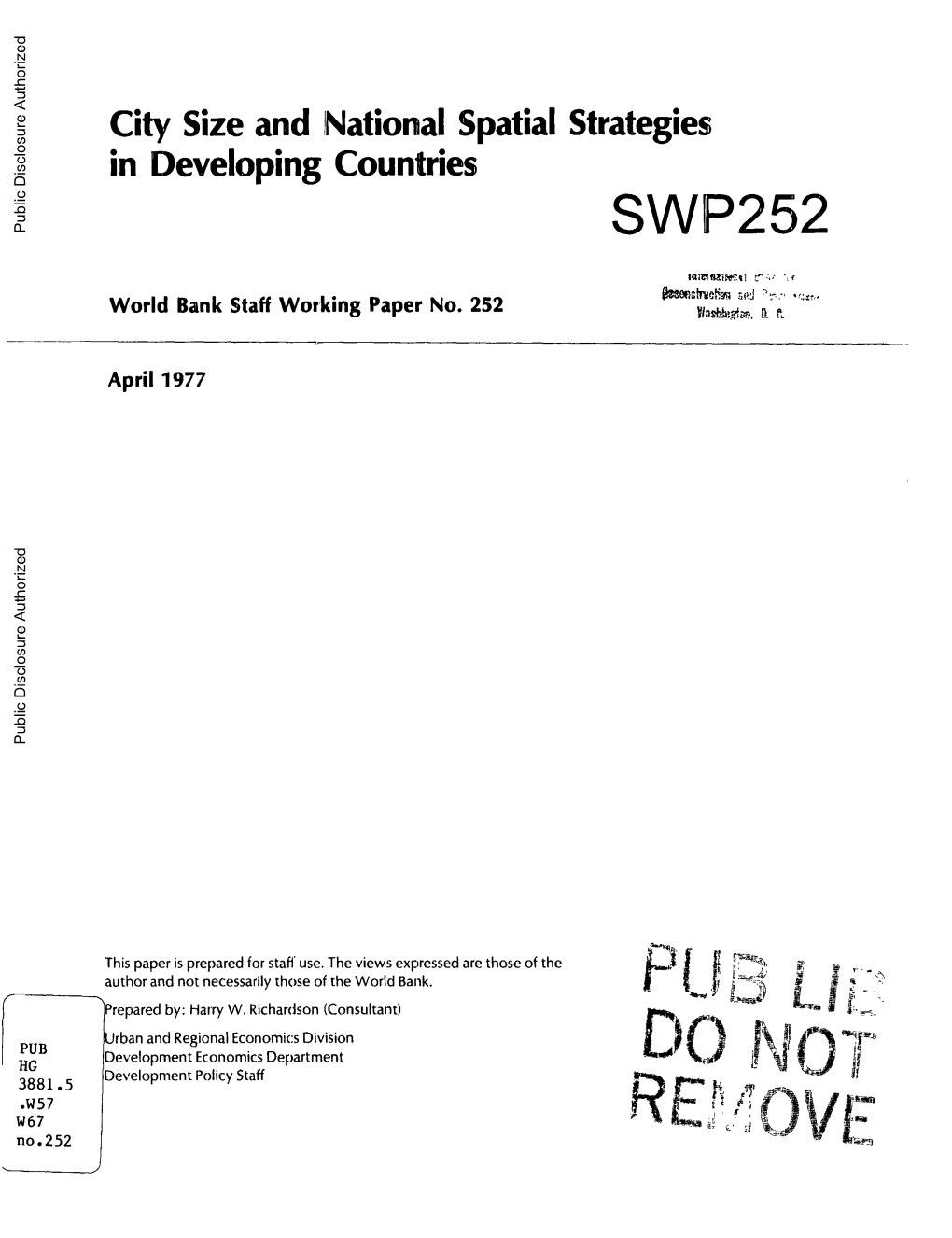 World Bank Document