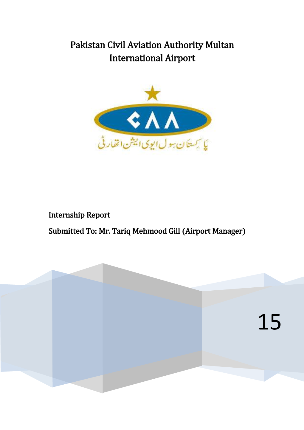 Pakistan Civil Aviation Authority Multan International Airport