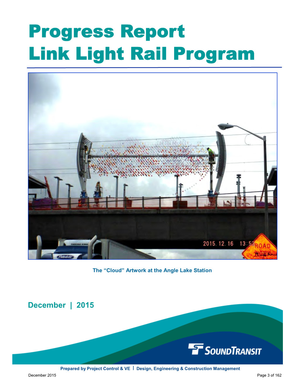 Progress Report Link Light Rail Program