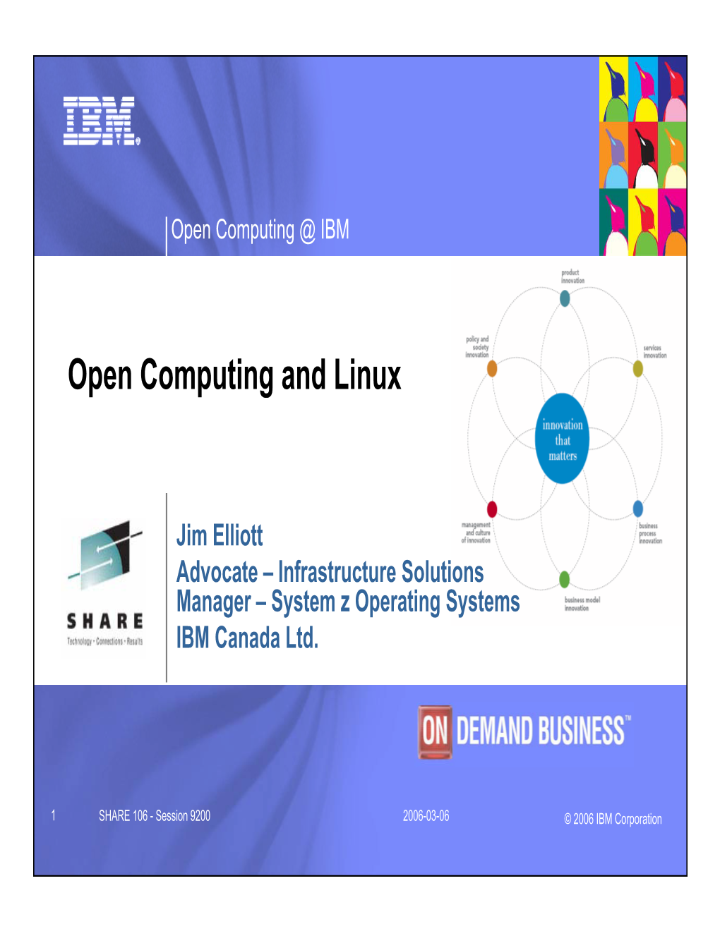 Open Computing and Linux