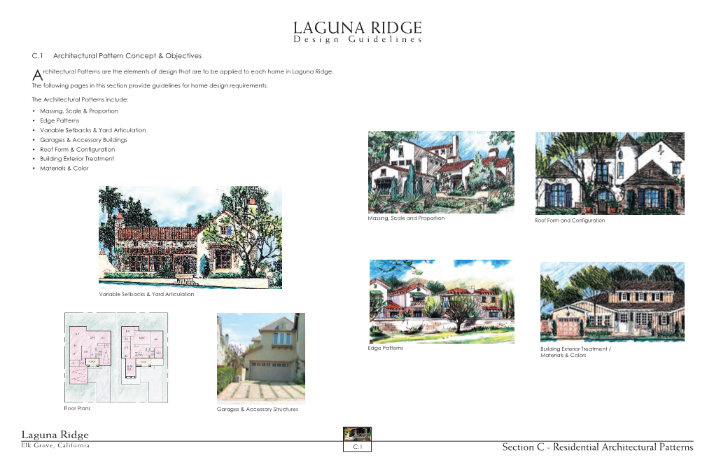 LAGUNA RIDGE Design Guidelines