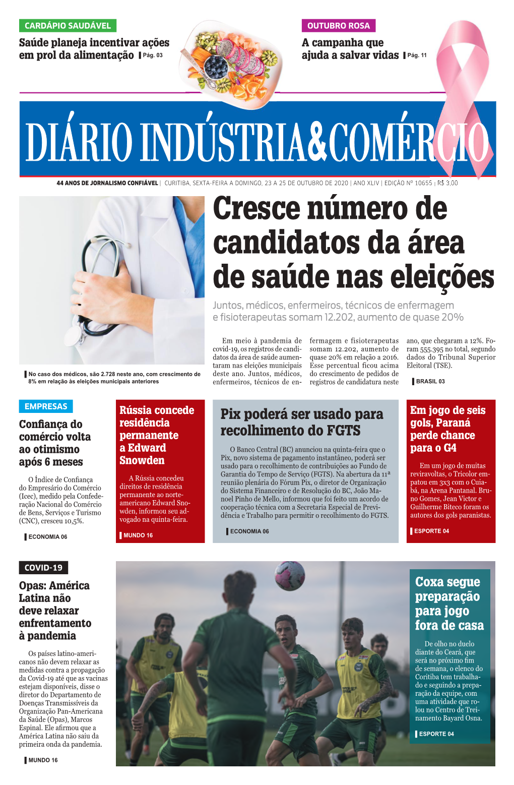 Cresce Número De Candidatos Da Área De Saúde Nas Eleições Juntos, Médicos, Enfermeiros, Técnicos De Enfermagem E ﬁ Sioterapeutas Somam 12.202, Aumento De Quase 20%