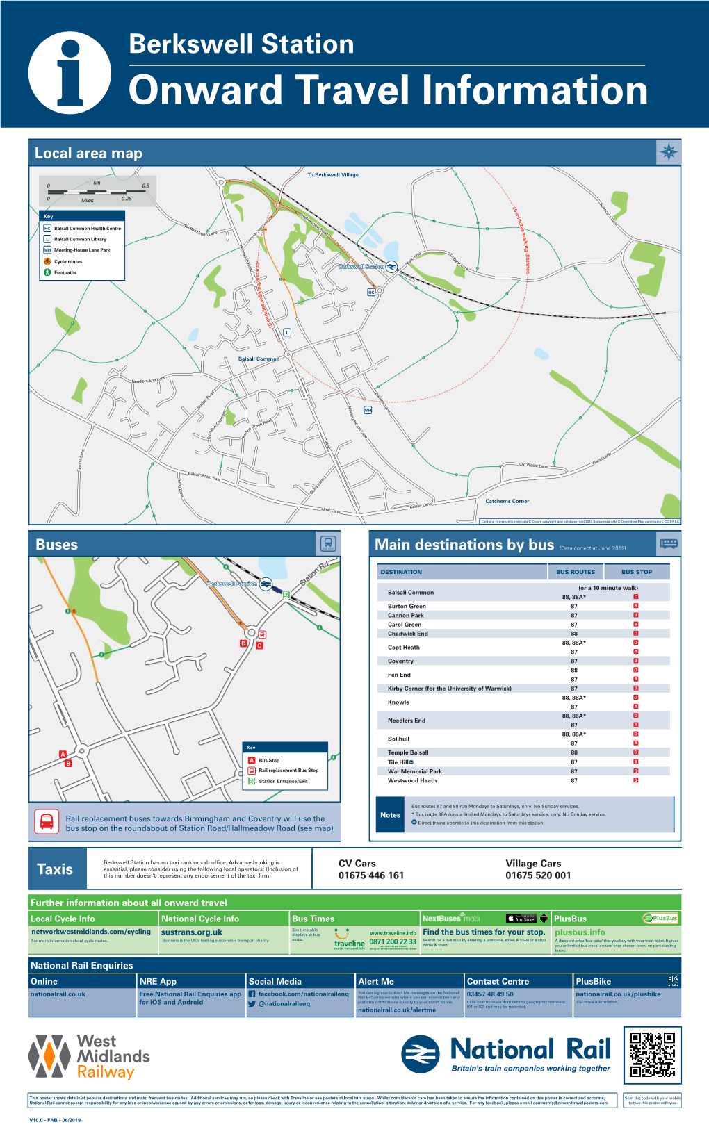 Berkswell Station I Onward Travel Information Local Area Map