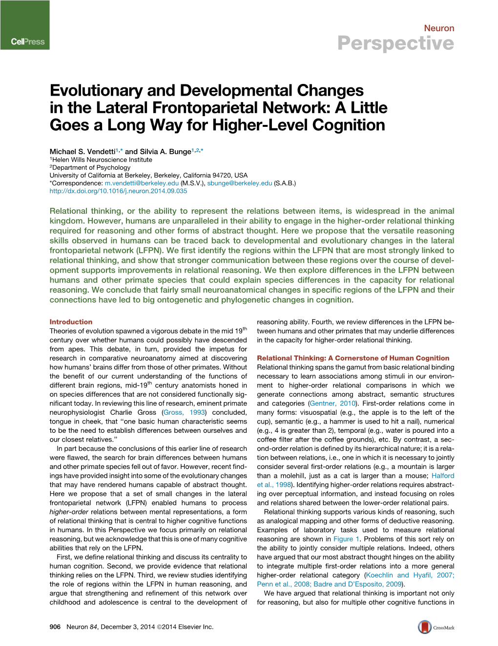 Evolutionary and Developmental Changes in the Lateral Frontoparietal Network: a Little Goes a Long Way for Higher-Level Cognition