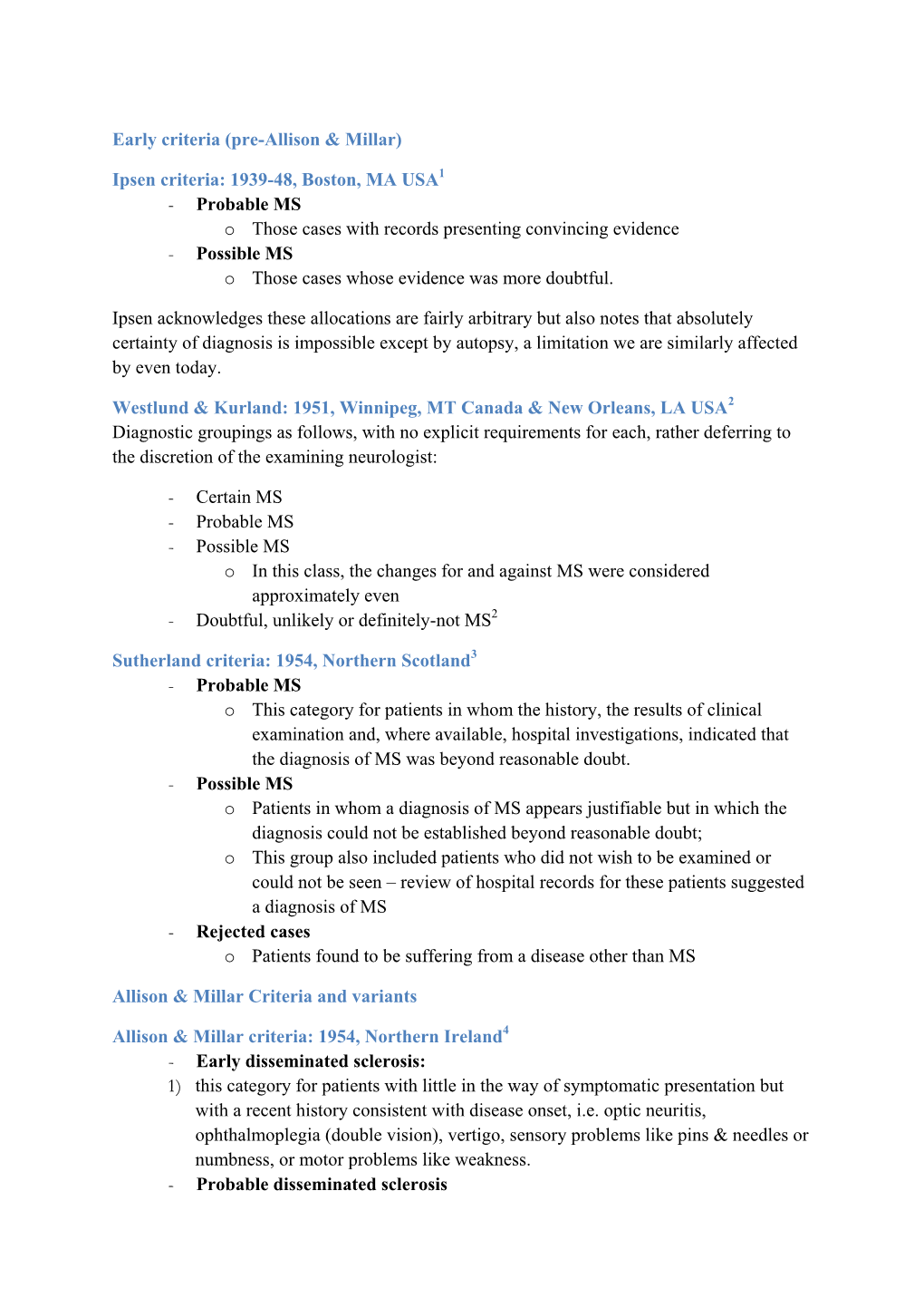 (Pre-Allison & Millar) Ipsen Criteria: 1939-48, Boston, MA