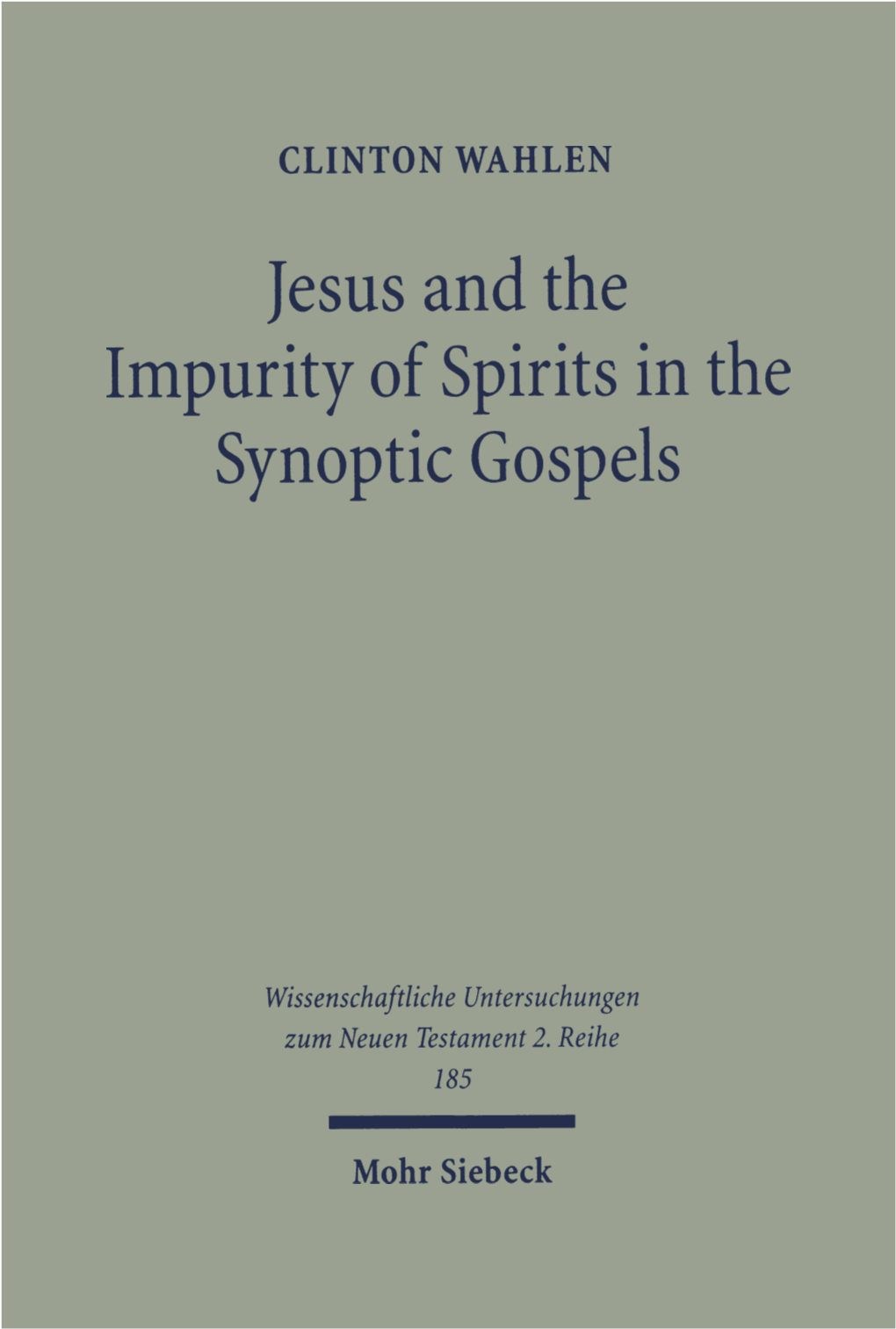 Jesus and the Impurity of Spirits in the Synoptic Gospels