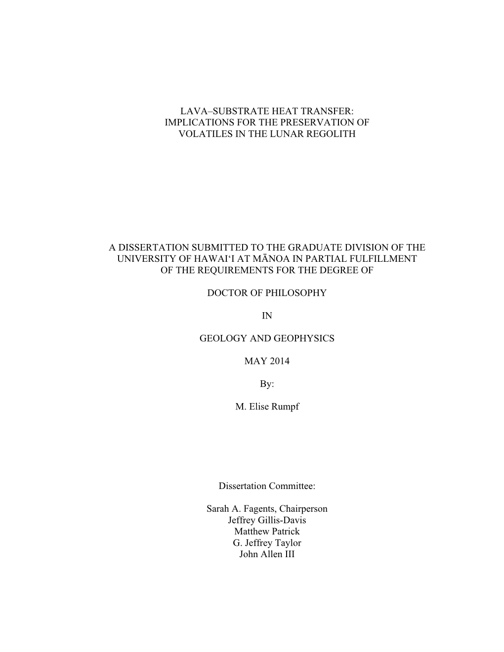 Lava–Substrate Heat Transfer: Implications for the Preservation of Volatiles in the Lunar Regolith