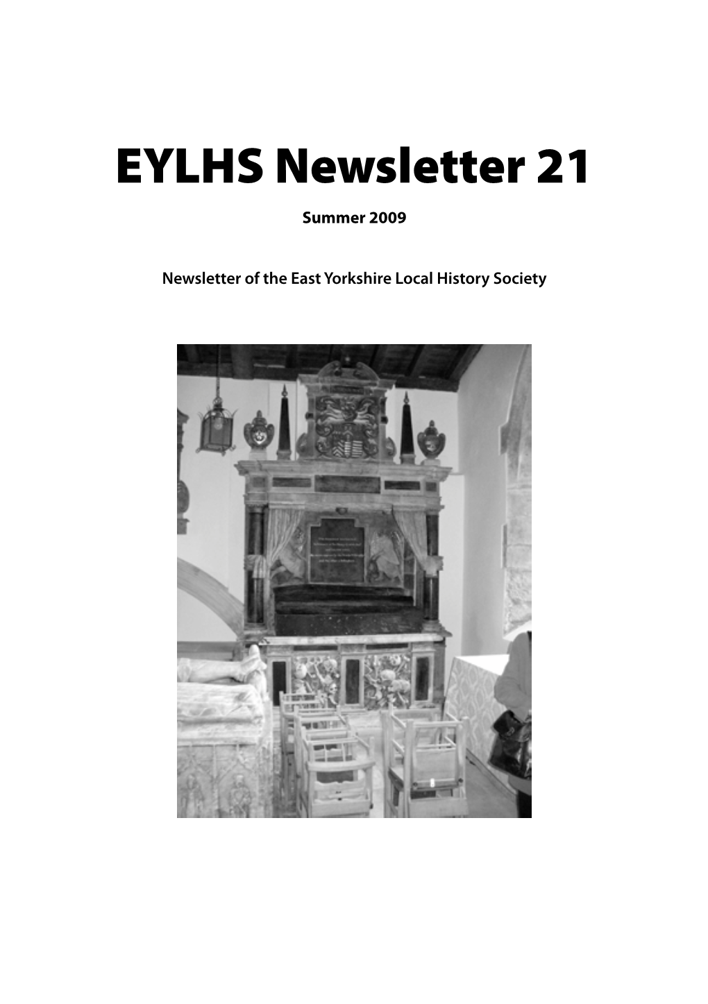 Newsletter 21 Summer 2009