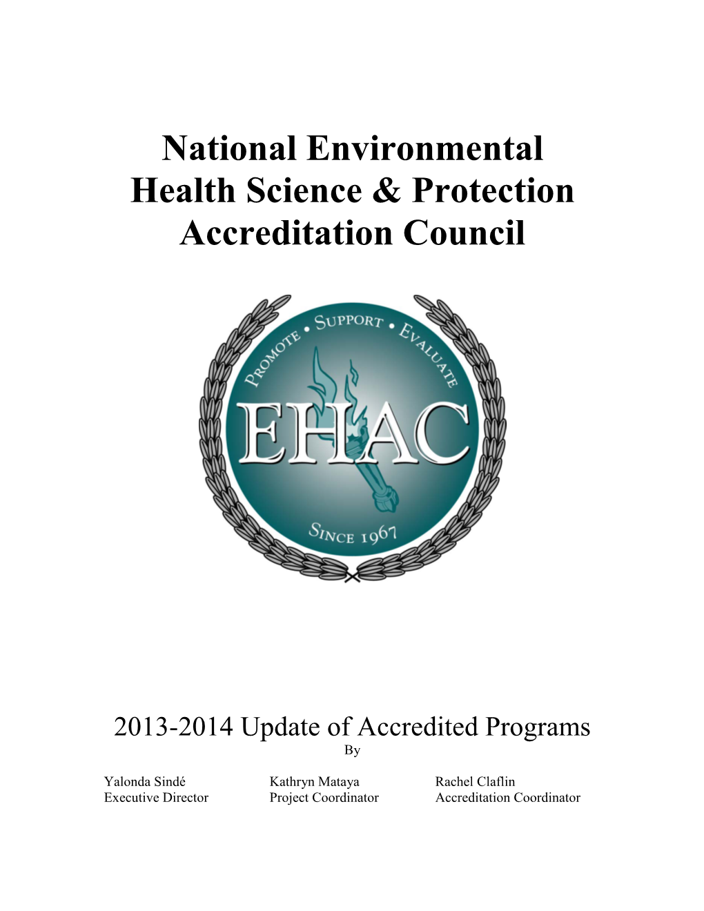 National Environmental Health Science & Protection Accreditation