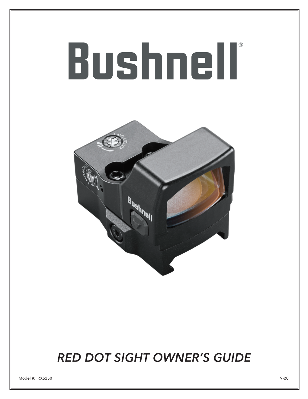 Red Dot Sight Owner's Guide