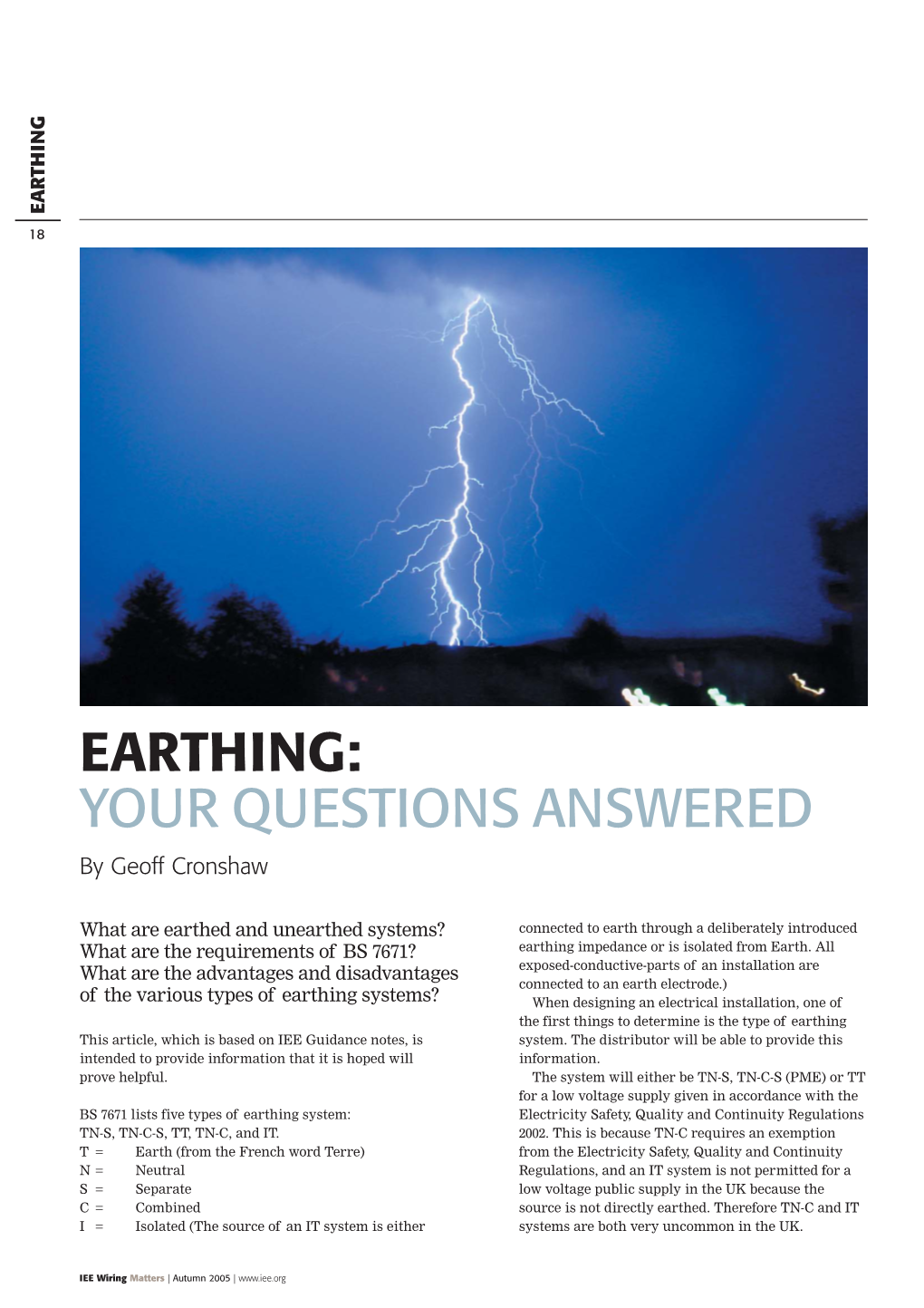 Earthing: Your Questions Answered