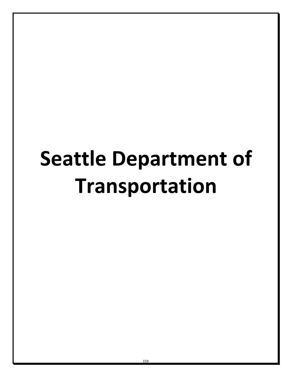 Seattle Department of Transportation