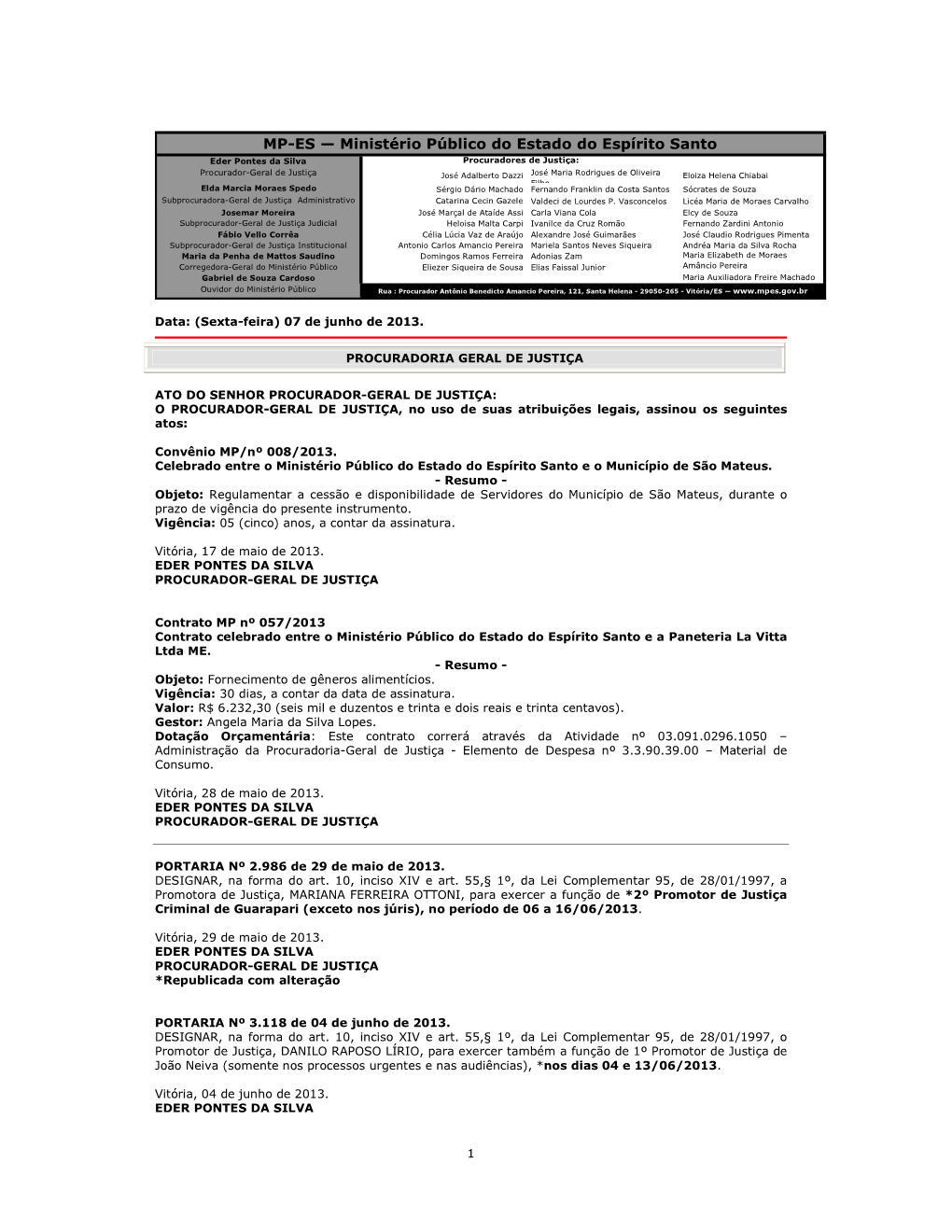 MP-ES — Ministério Público Do Estado Do Espírito Santo