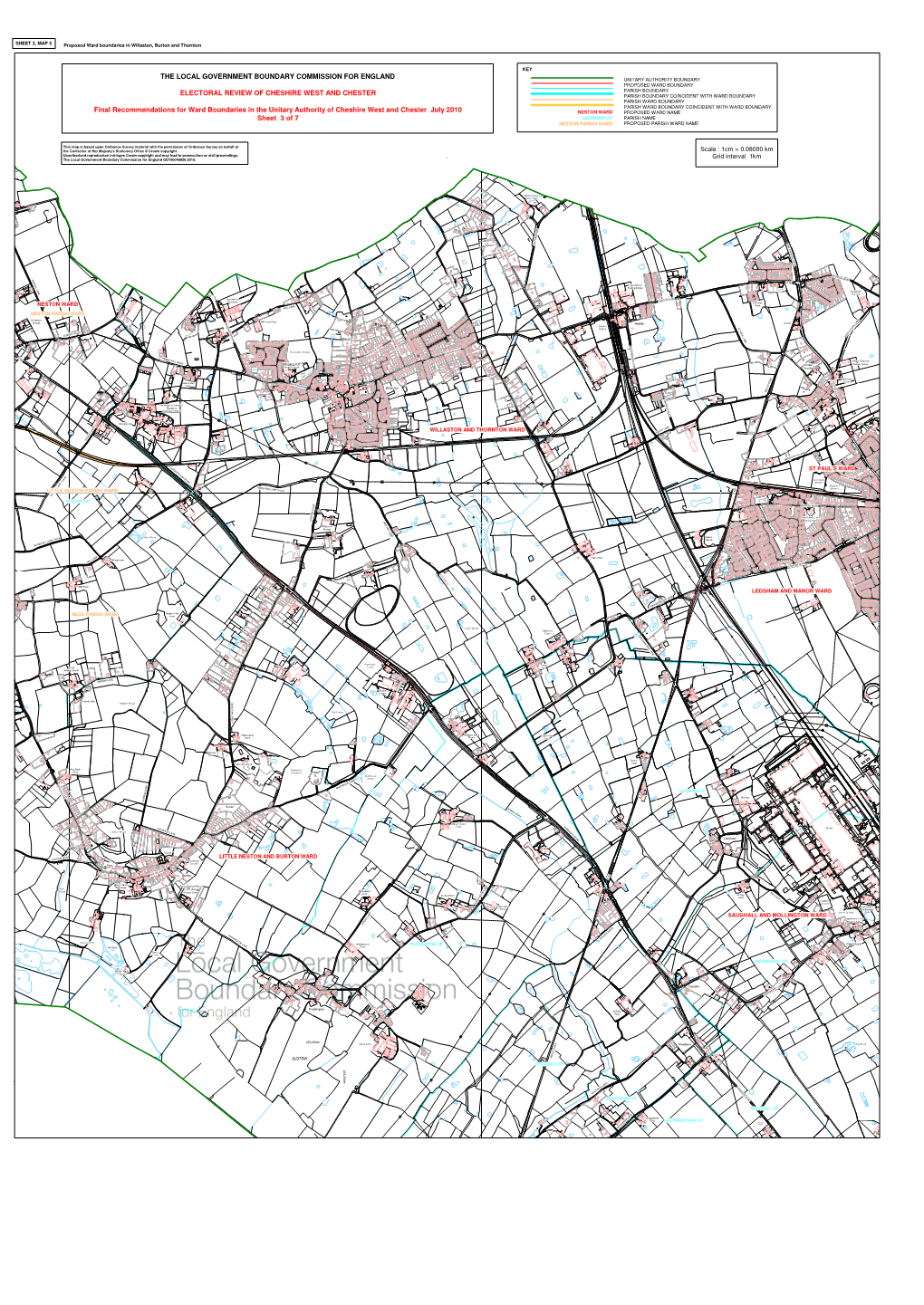 ELECTORAL REVIEW of CHESHIRE WEST and CHESTER Final Recommendations for Ward Boundaries in the Unitary Authority of Cheshire