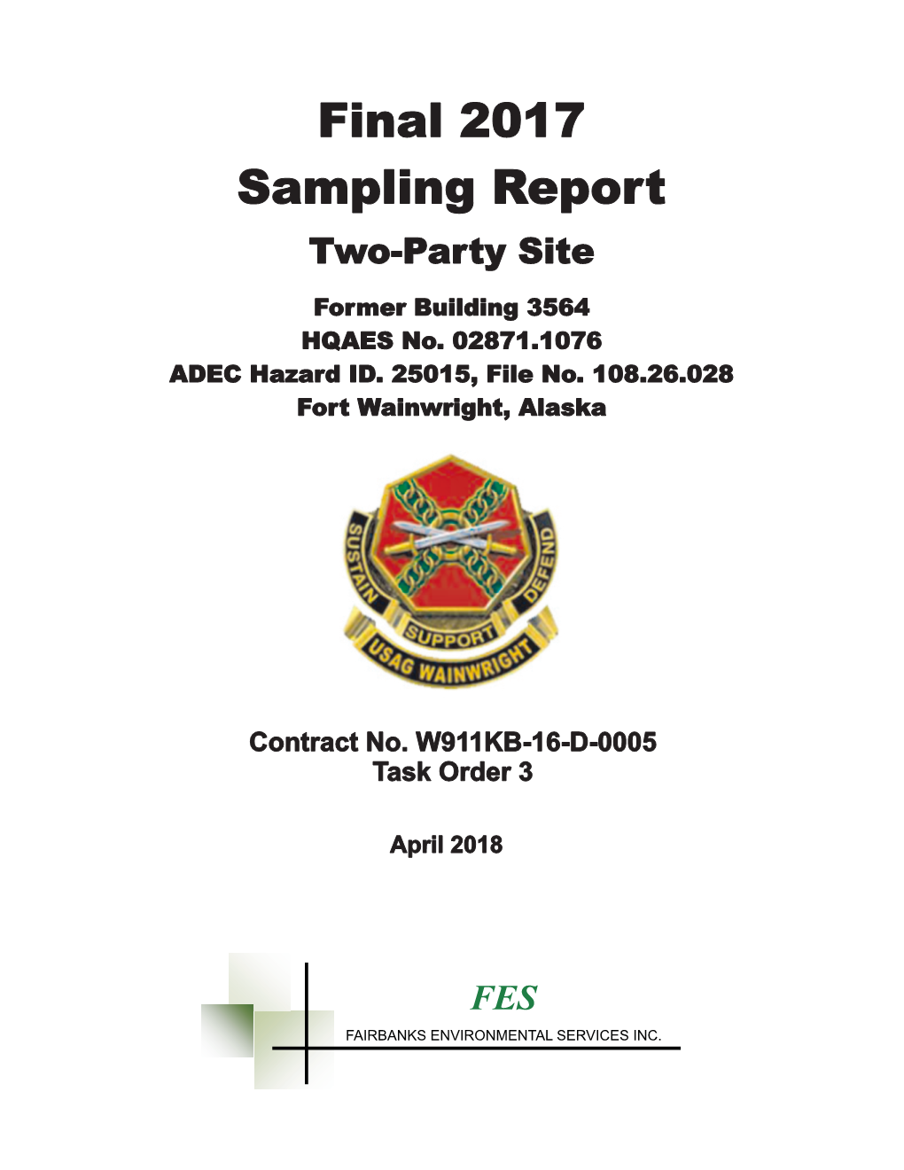 Final 2017 Sampling Report Two-Party Site