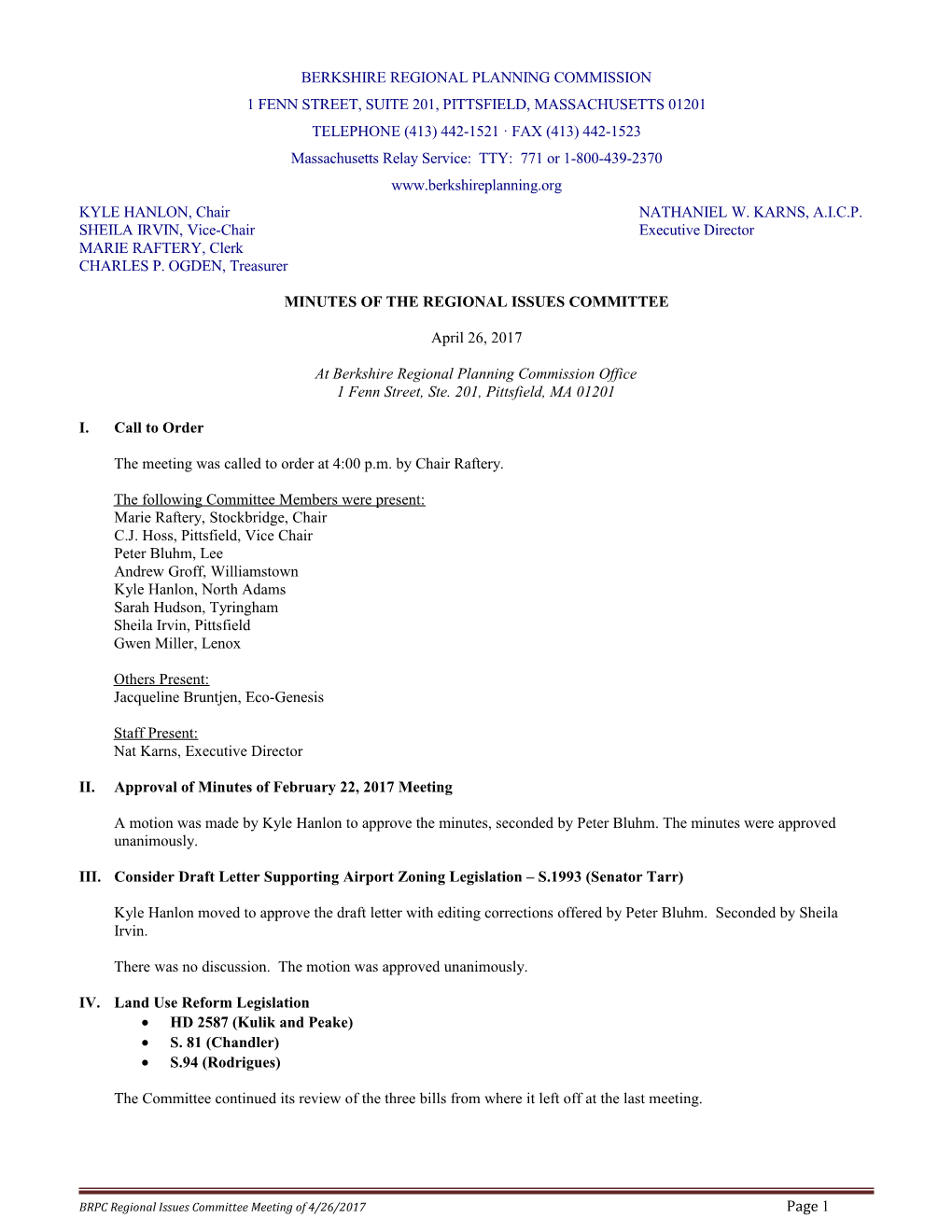 Berkshire Regional Planning Commission