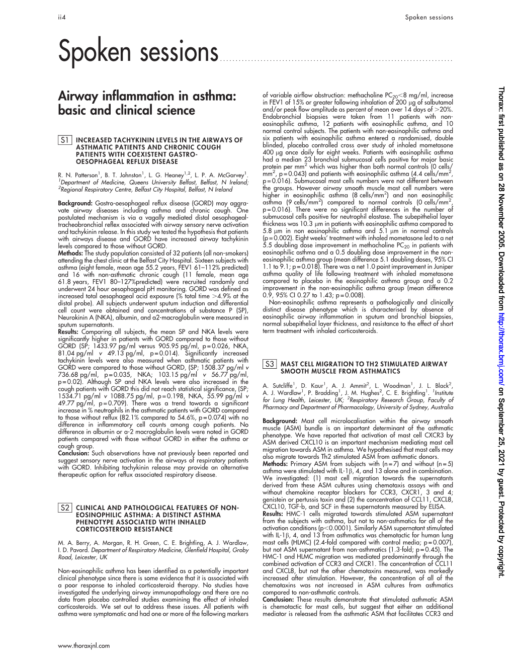 Airway Inflammation in Asthma