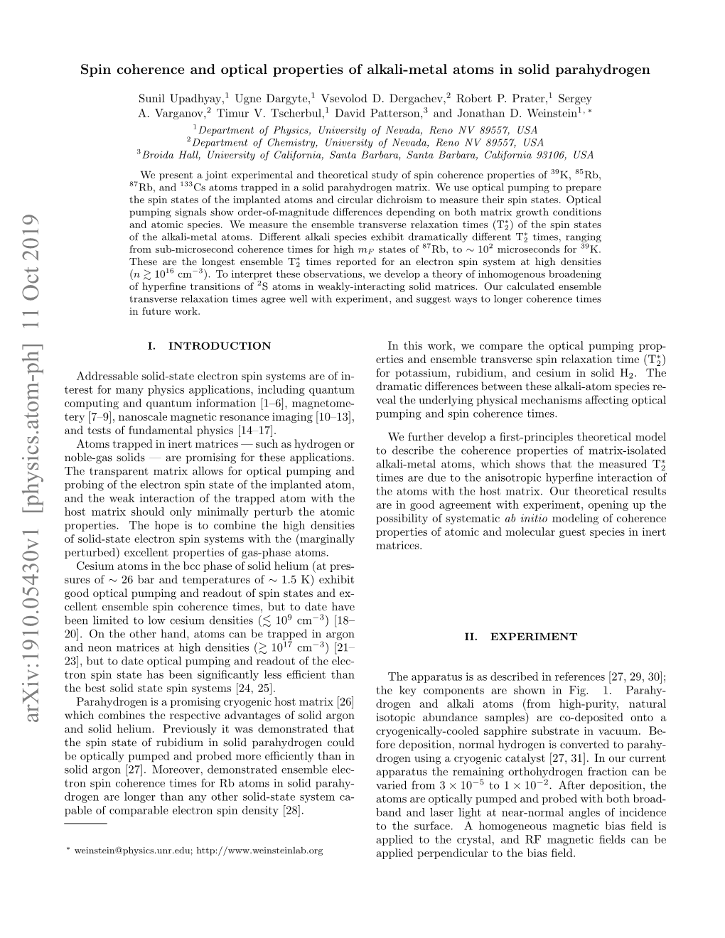 Spin Coherence and Optical Properties of Alkali-Metal Atoms in Solid Parahydrogen