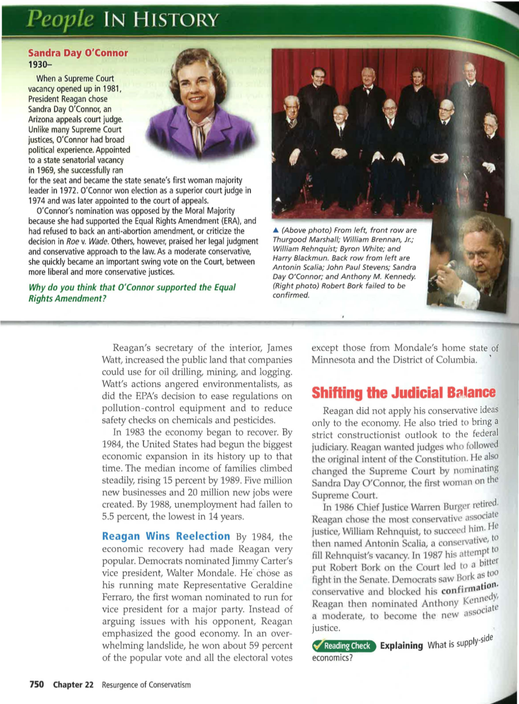 Shifting the Judicial Balance Pollution-Control Equipment and to Reduce Reagan Did Not Apply His Conservative Ideas Safety Checks on Chemicals and Pesticides