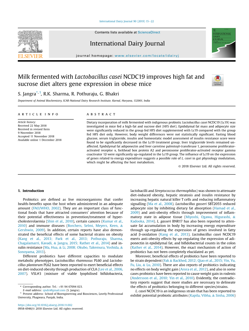 Alters Gene Expression in Obese Mice