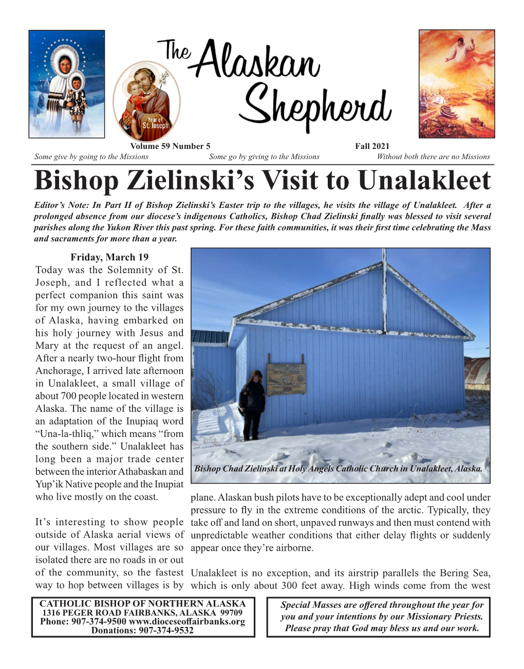 Bishop Zielinski's Visit to Unalakleet