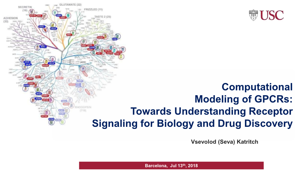 Computational Modeling of Gpcrs: Towards Understanding Receptor Signaling for Biology and Drug Discovery