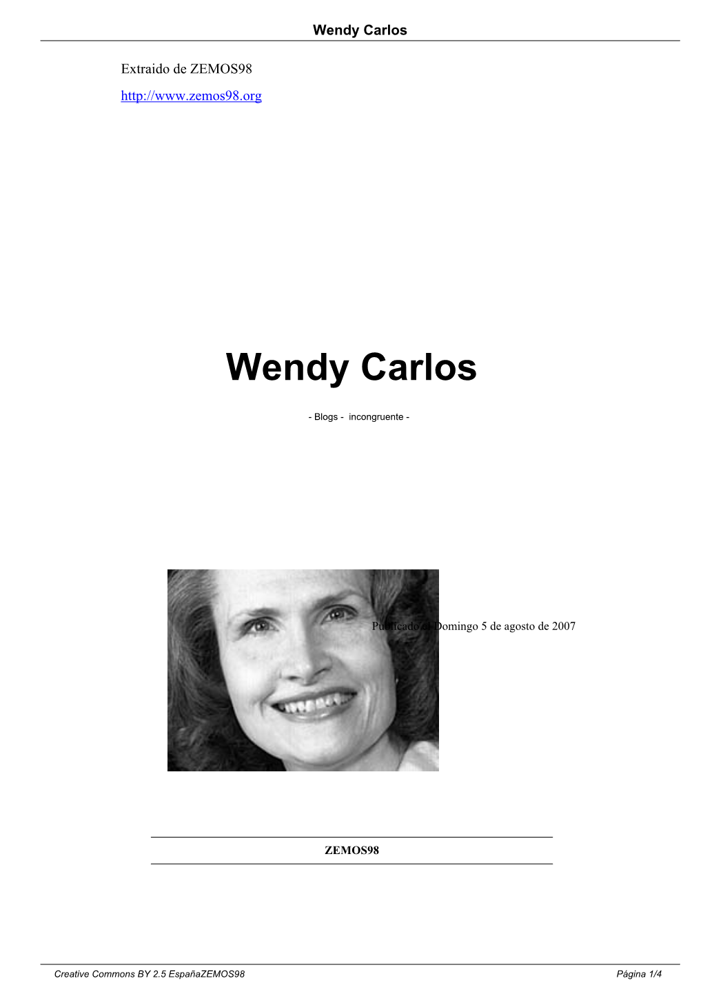 Wendy Carlos