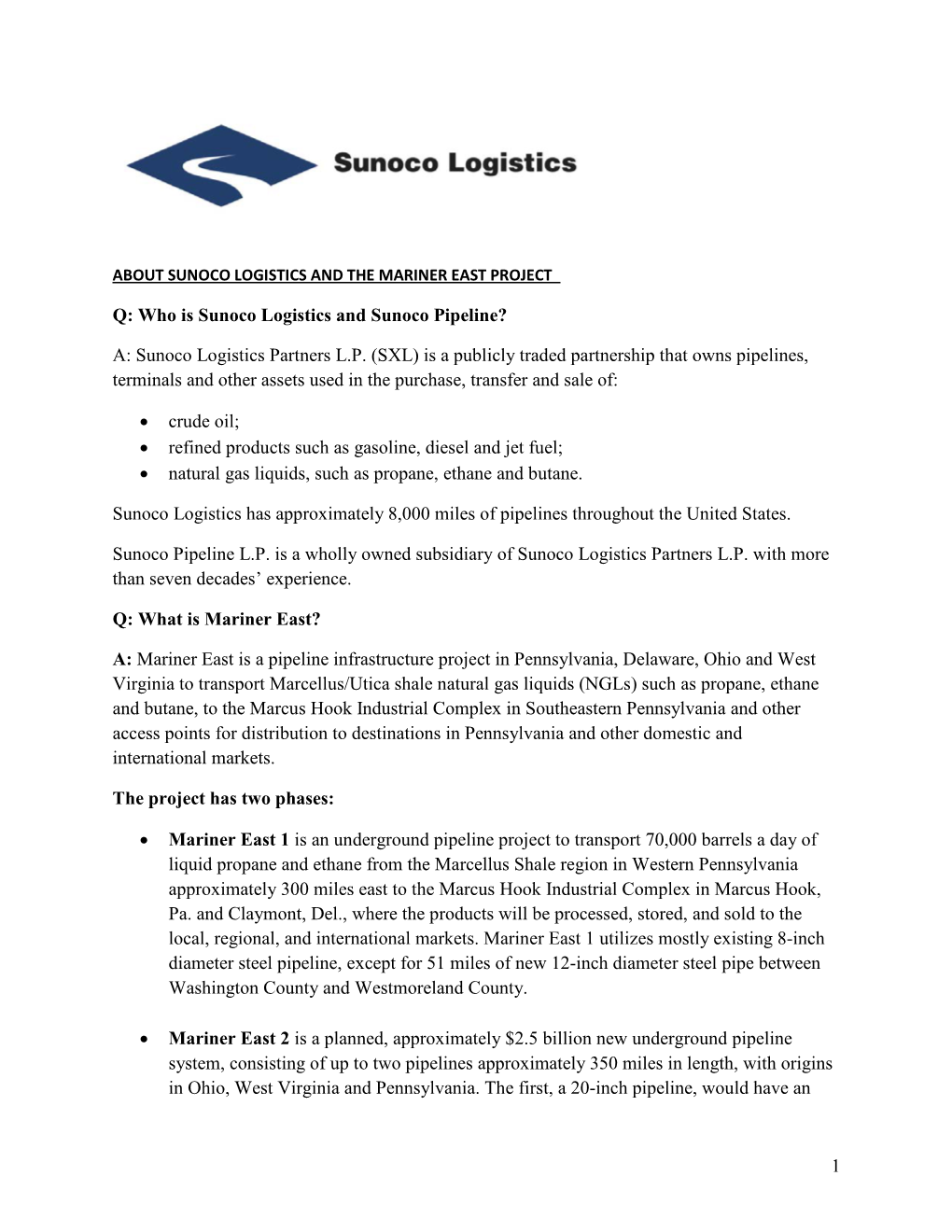 Who Is Sunoco Logistics and Sunoco Pipeline?