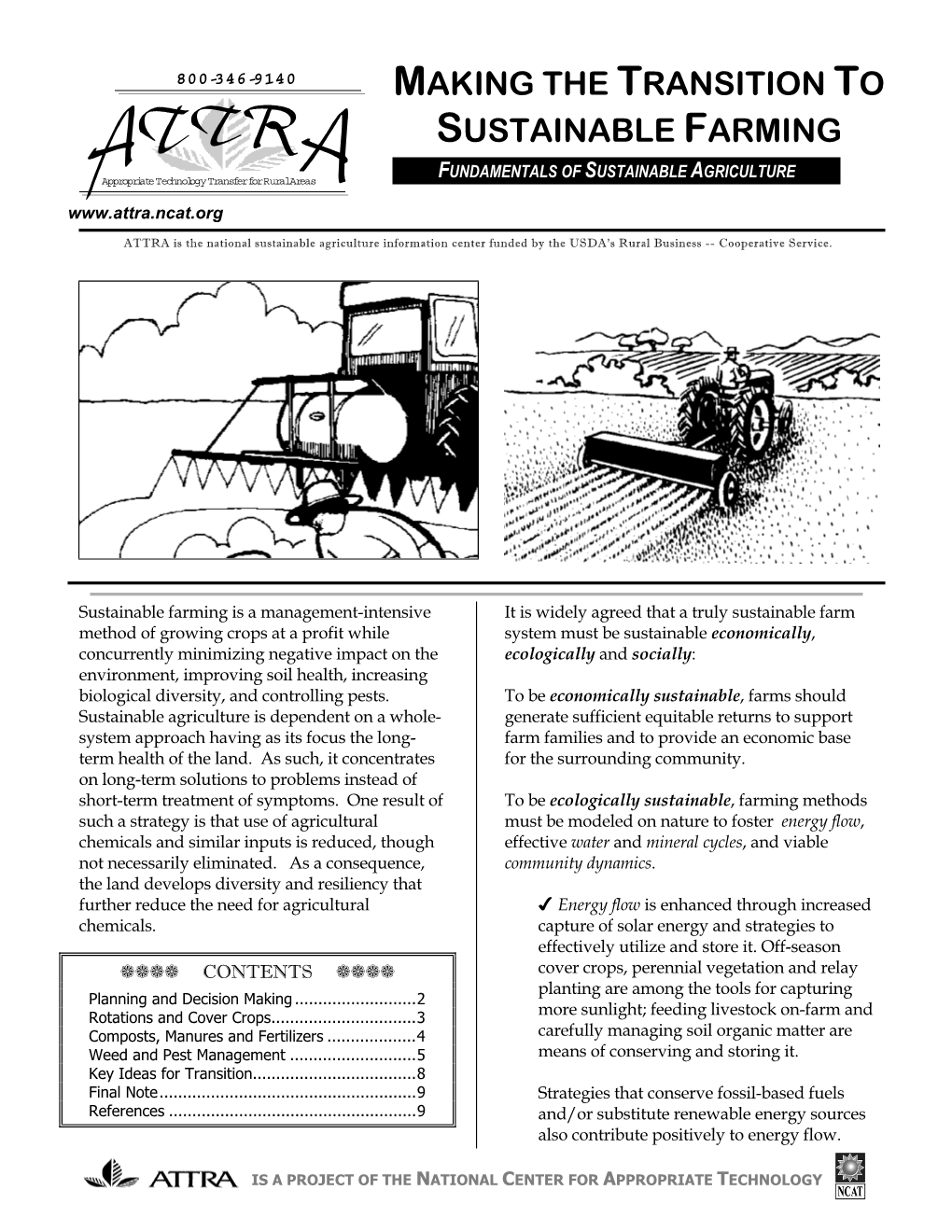 Making the Transition to Sustainable Farming