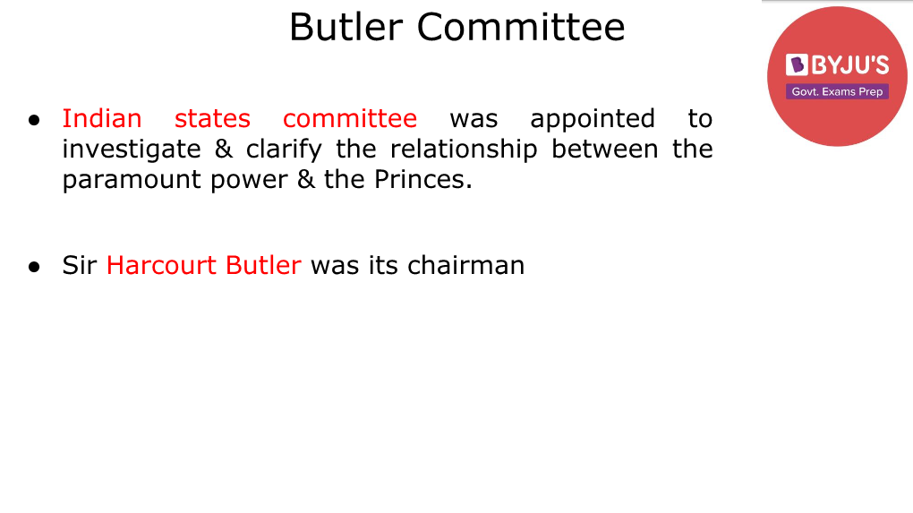 Butler Committee