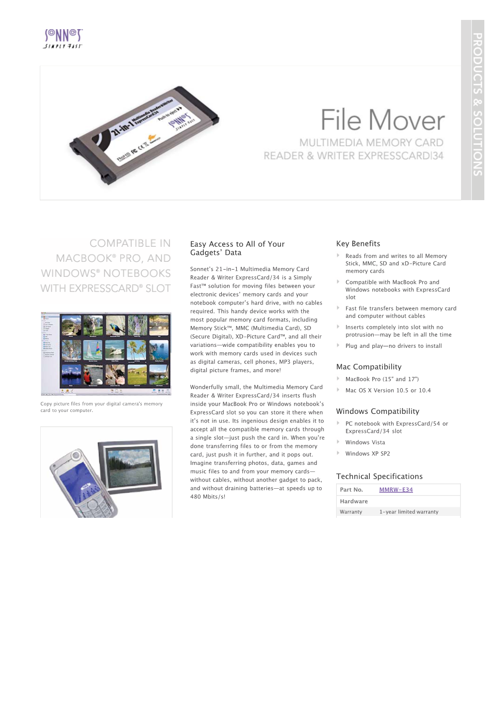 Multimedia Memory Card Reader & Writer Expresscard