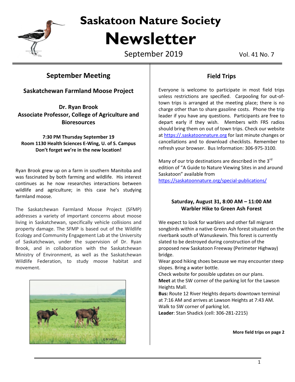 Newsletter September 2019 Vol