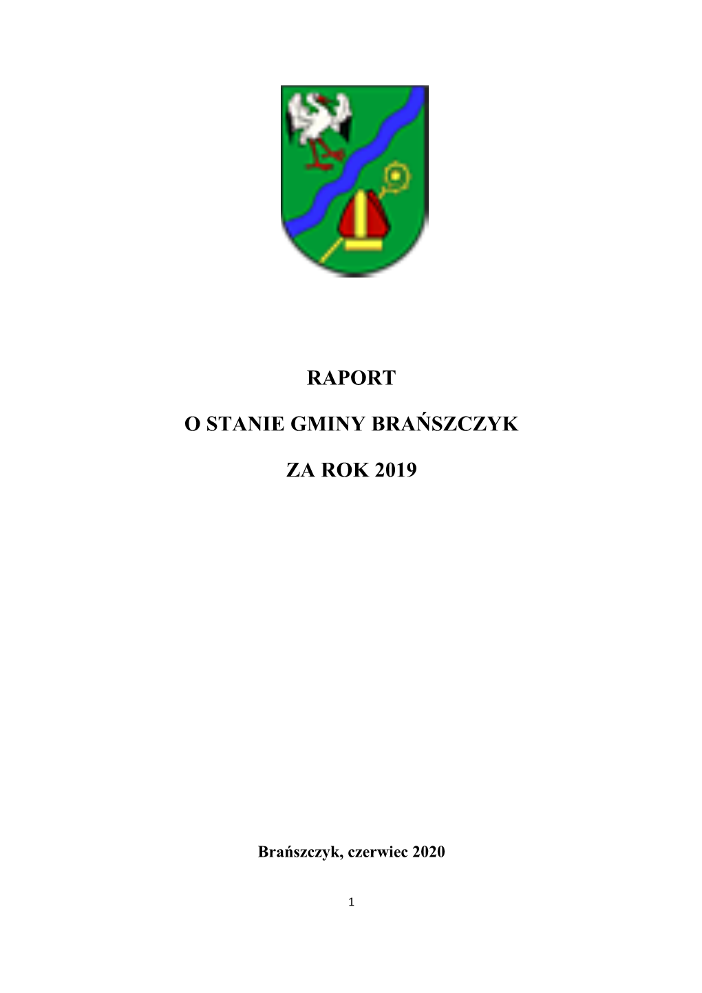 Raport O Stanie Gminy Brańszczyk Za Rok 2019