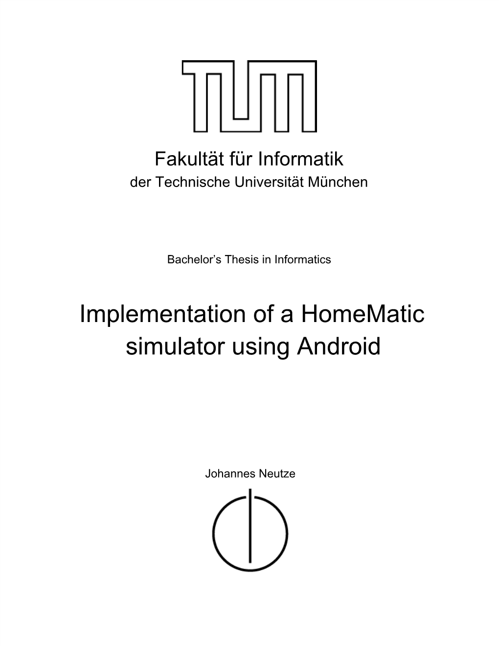 Implementation of a Homematic Simulator Using Android