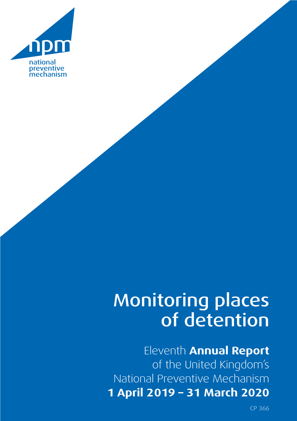 UK National Preventive Mechanism 2019-20 Annual Report