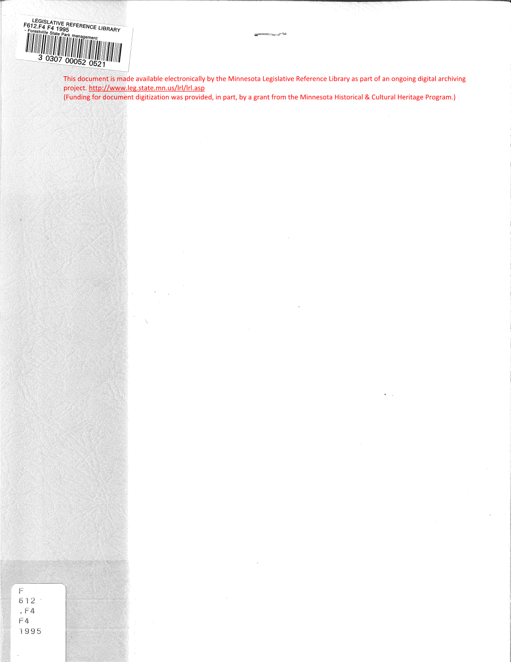 11Jn~~Ftllnq~111111~11 This Document Is Made Available Electronically by the Minnesota Legislative Reference Library As Part of an Ongoing Digital Archiving Project