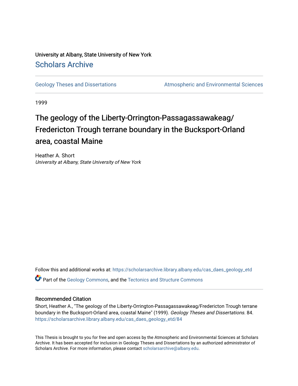 The Geology of the Liberty-Orrington-Passagassawakeag/ Fredericton Trough Terrane Boundary in the Bucksport-Orland Area, Coastal Maine