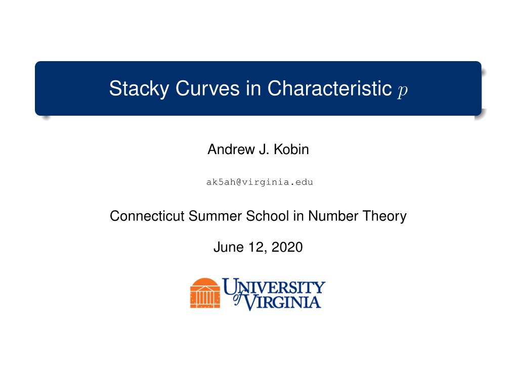 Stacky Curves in Characteristic P