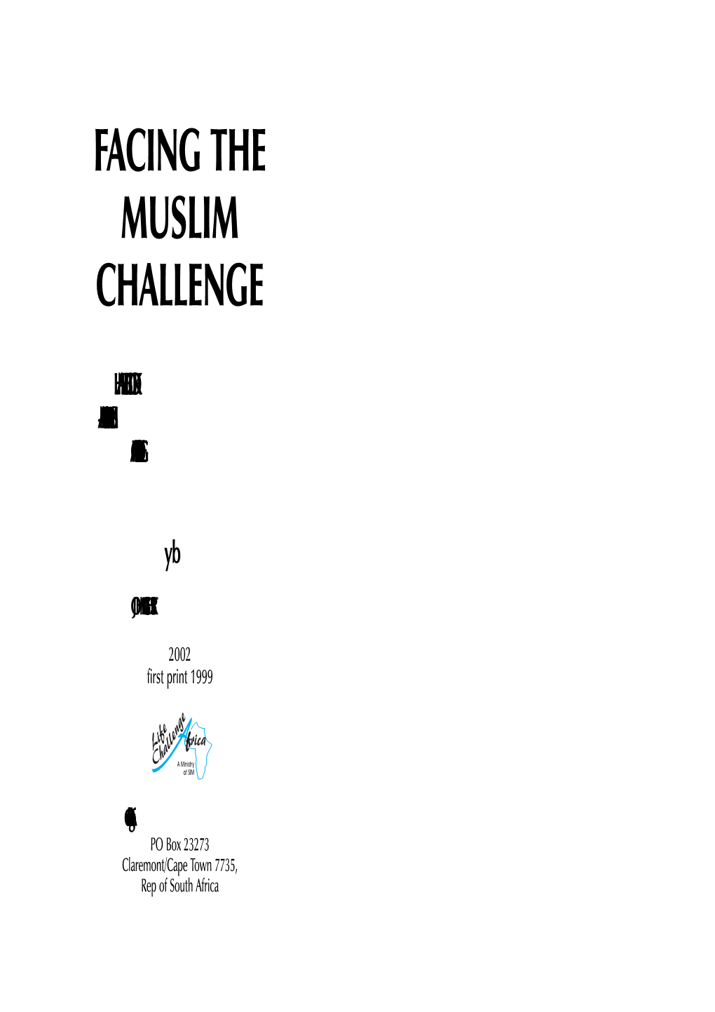 Facing the Muslim Challenge