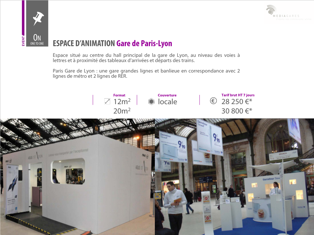 ESPACE D'animation Gare De Paris-Lyon